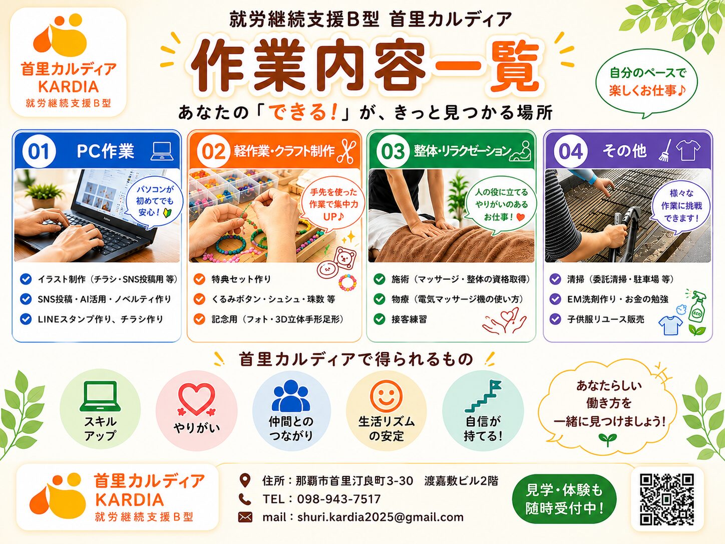 首里カルディア作業一覧表